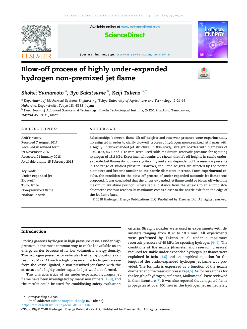 Blow-off process of highly under-expanded hydrogen non-premixed jet flame