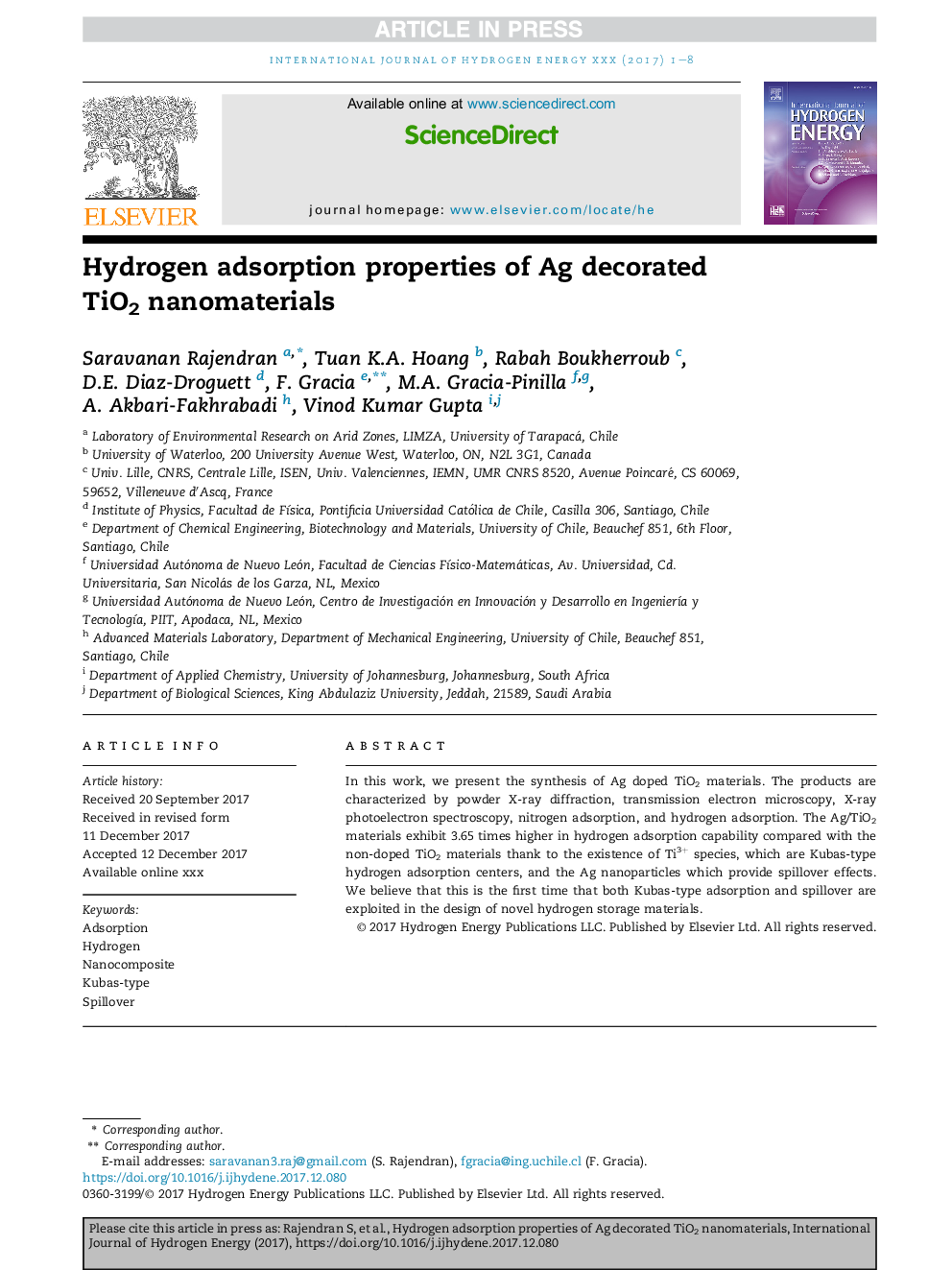 Hydrogen adsorption properties of Ag decorated TiO2 nanomaterials