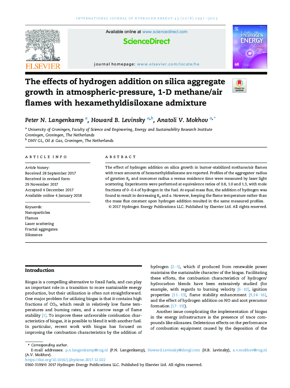 The effects of hydrogen addition on silica aggregate growth in atmospheric-pressure, 1-D methane/air flames with hexamethyldisiloxane admixture