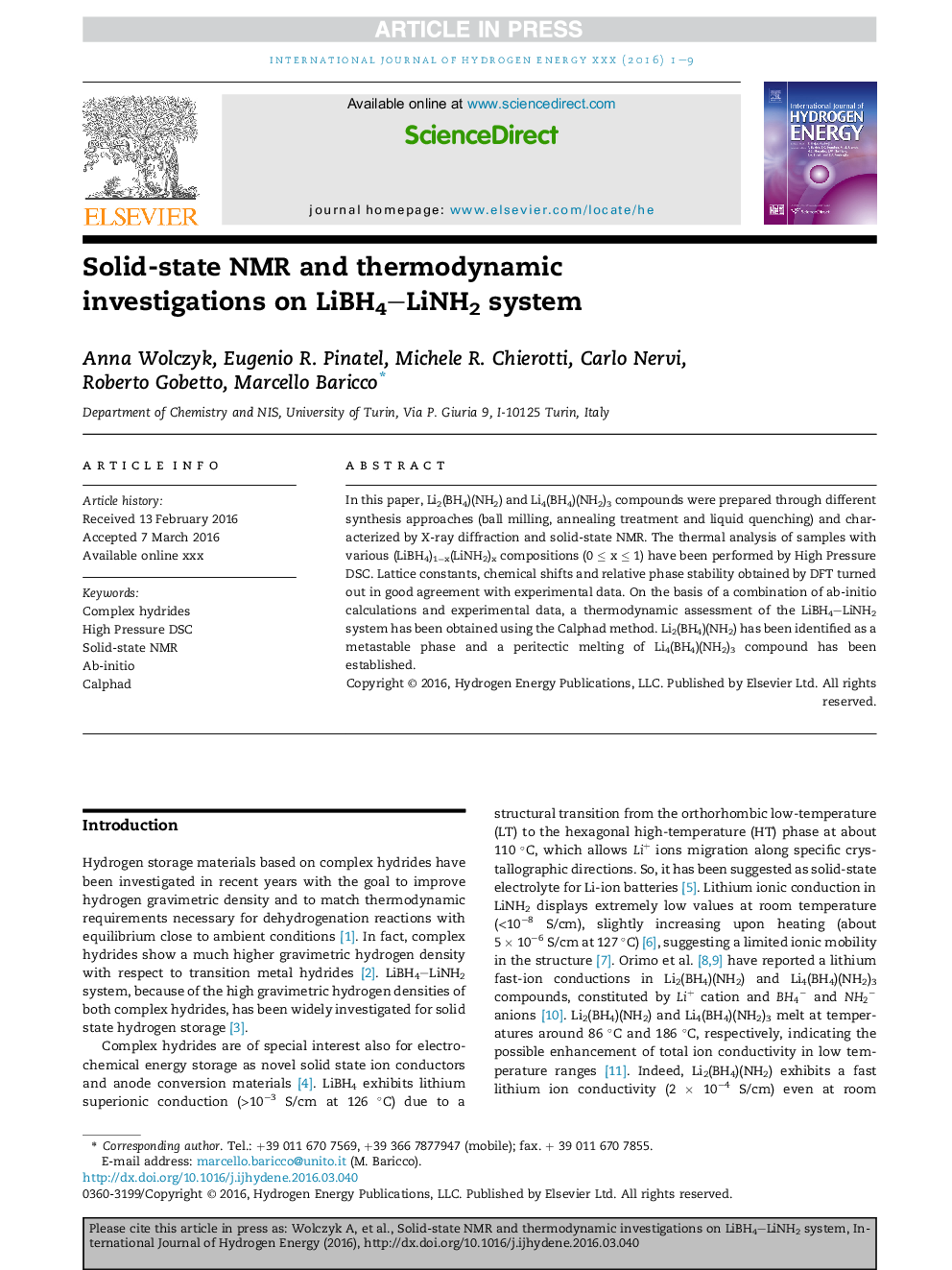 Solid-state NMR and thermodynamic investigations on LiBH4LiNH2 system