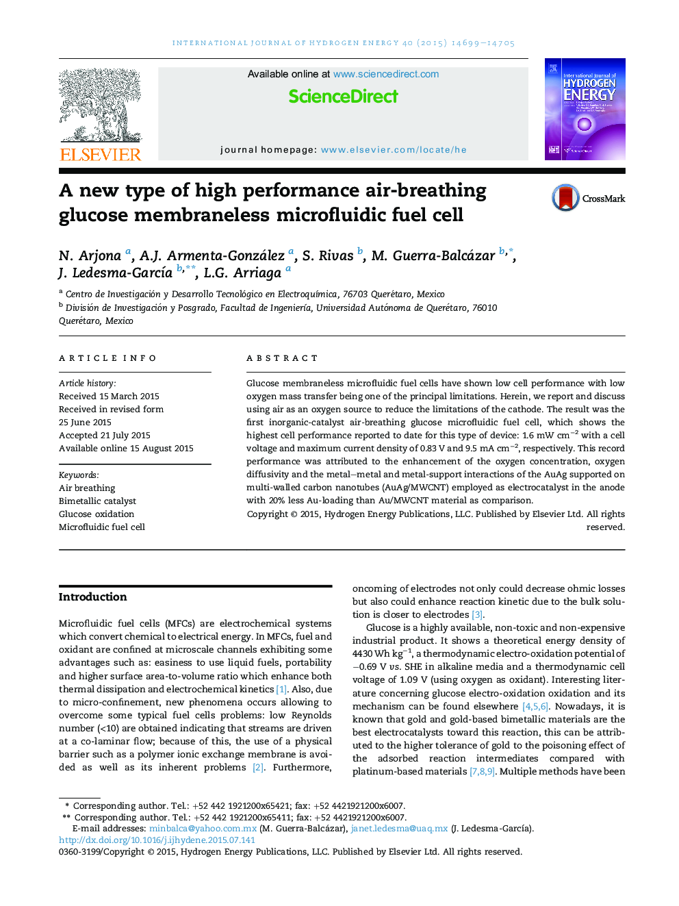 A new type of high performance air-breathing glucose membraneless microfluidic fuel cell