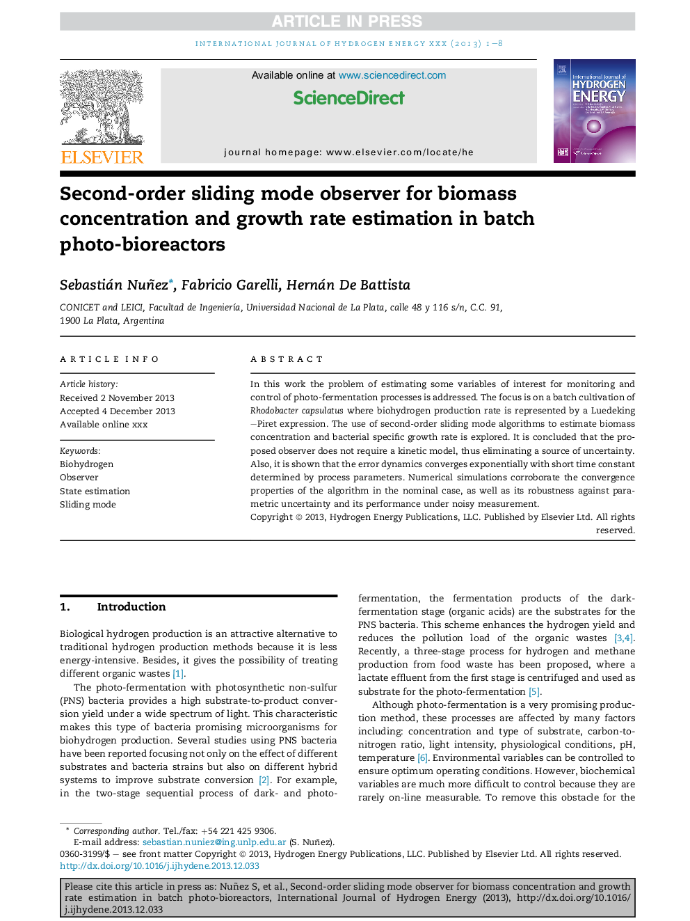 Second-order sliding mode observer for biomass concentration and growth rate estimation in batch photo-bioreactors