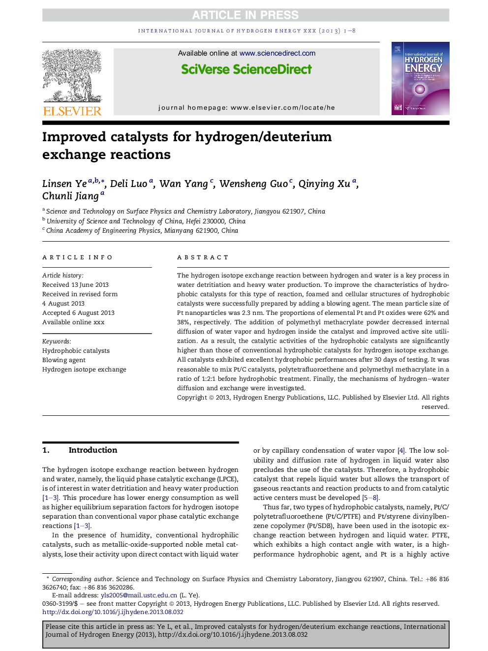 Improved catalysts for hydrogen/deuterium exchange reactions