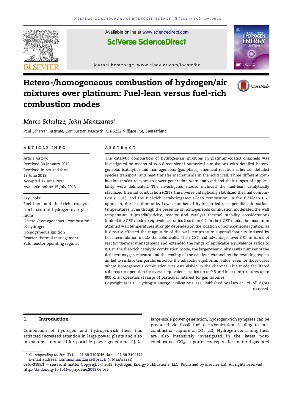 Hetero-/homogeneous combustion of hydrogen/air mixtures over platinum: Fuel-lean versus fuel-rich combustion modes