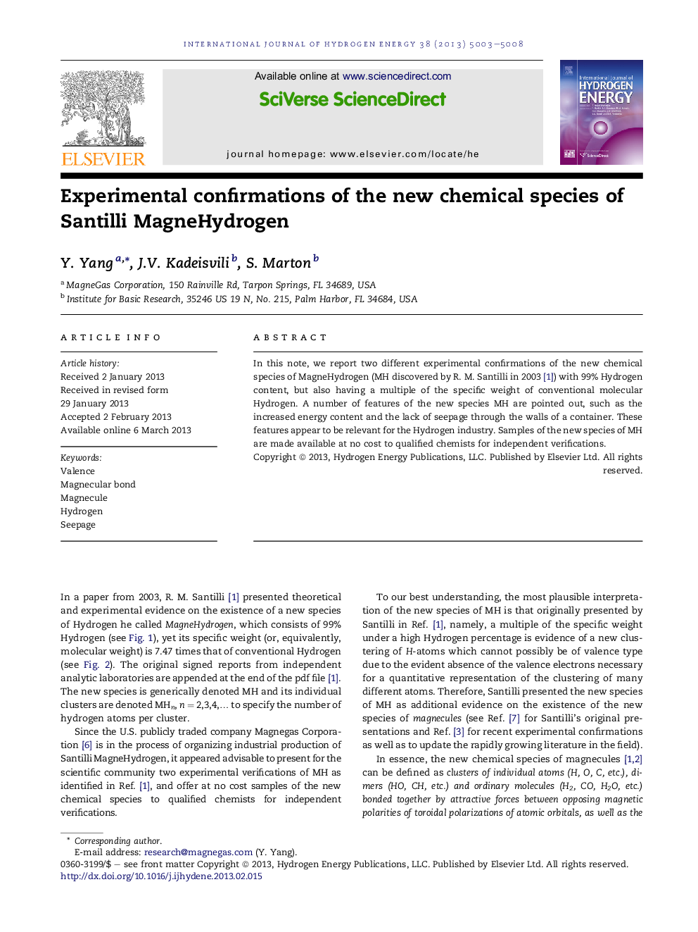 Experimental confirmations of the new chemical species of Santilli MagneHydrogen