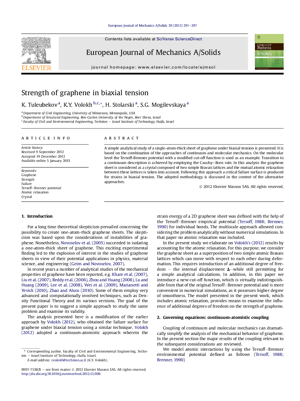 Strength of graphene in biaxial tension