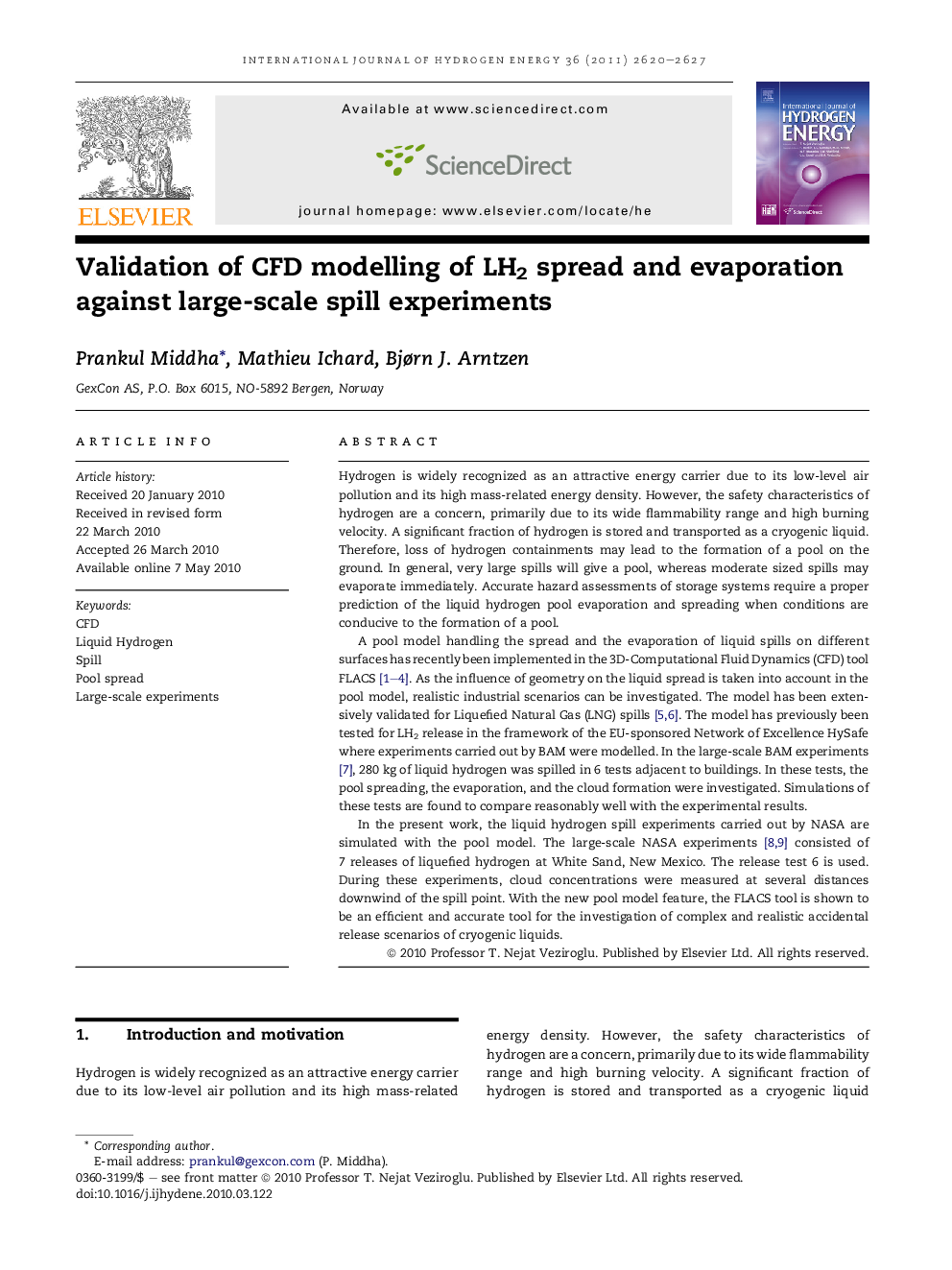 Validation of CFD modelling of LH2 spread and evaporation against large-scale spill experiments