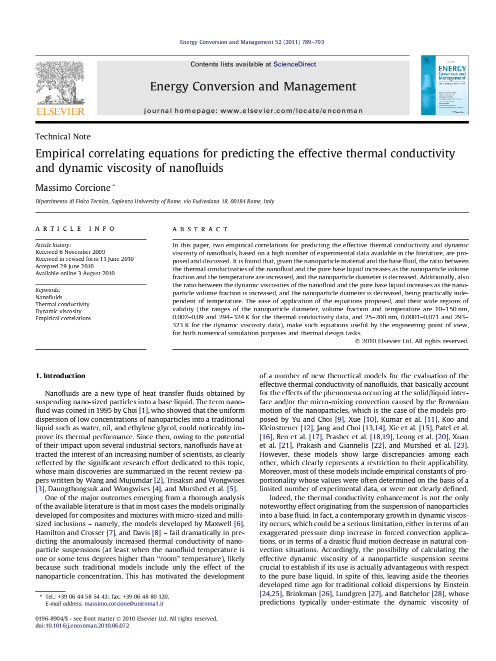 Empirical correlating equations for predicting the effective thermal conductivity and dynamic viscosity of nanofluids