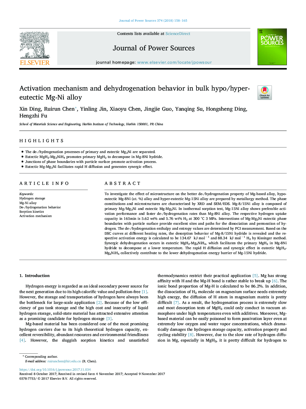 Activation mechanism and dehydrogenation behavior in bulk hypo/hyper-eutectic Mg-Ni alloy
