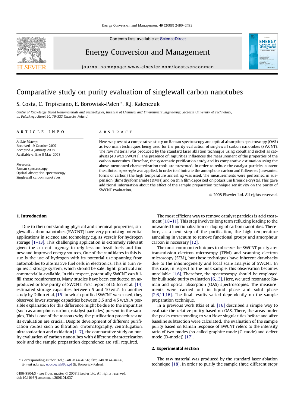 Comparative study on purity evaluation of singlewall carbon nanotubes