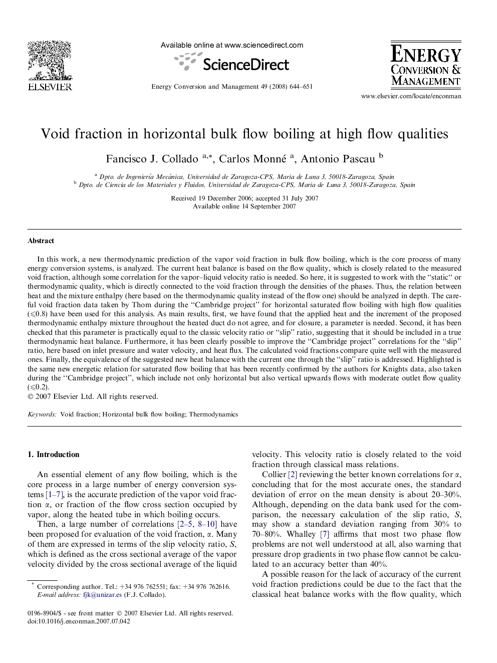 Void fraction in horizontal bulk flow boiling at high flow qualities