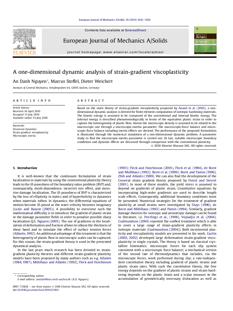 A one-dimensional dynamic analysis of strain-gradient viscoplasticity