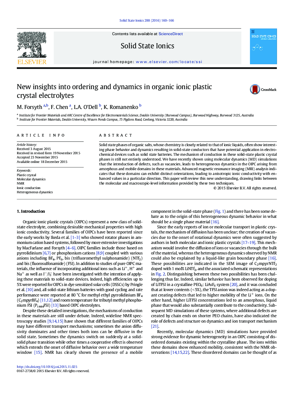 New insights into ordering and dynamics in organic ionic plastic crystal electrolytes