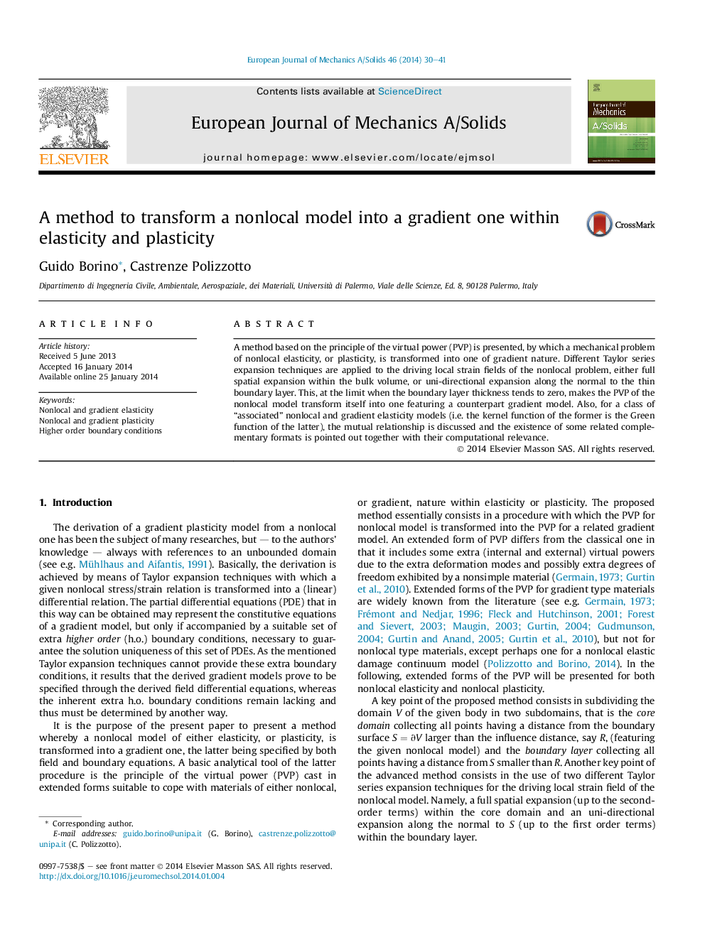 A method to transform a nonlocal model into a gradient one within elasticity and plasticity