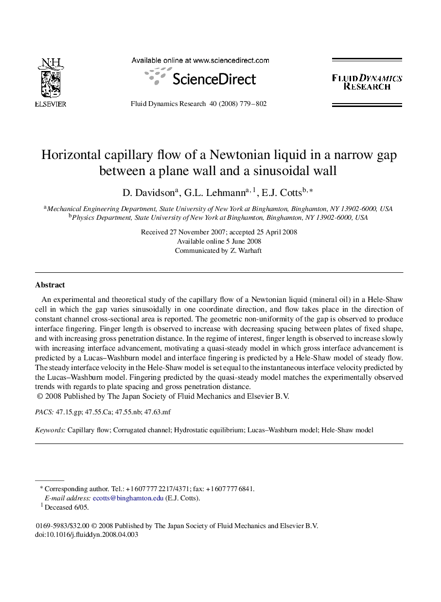 Horizontal capillary flow of a Newtonian liquid in a narrow gap between a plane wall and a sinusoidal wall