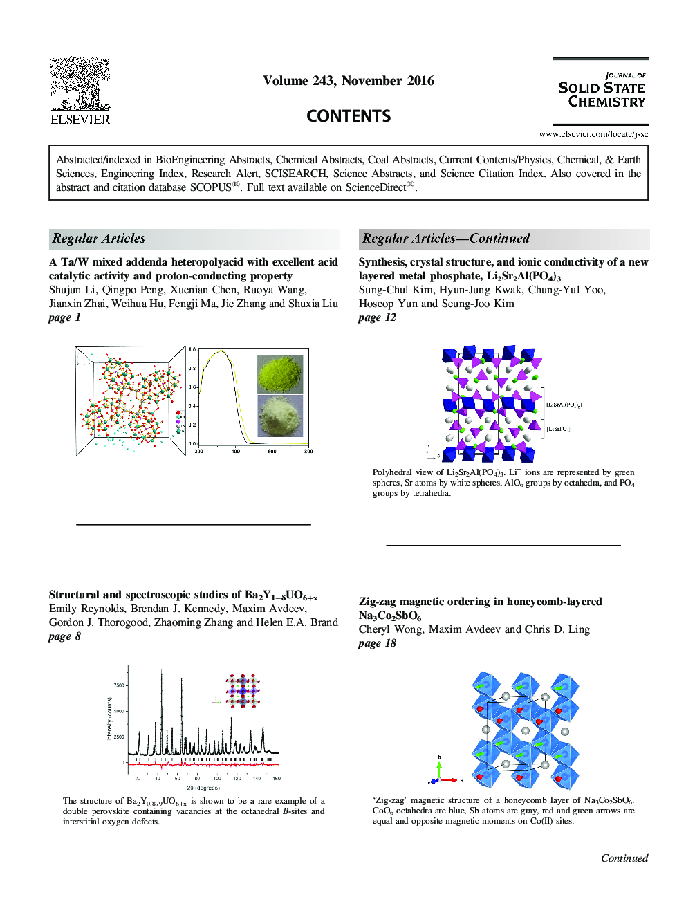 Table of Contents - Web Colour Only