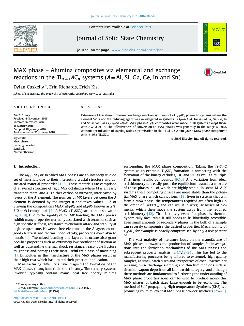 MAX phase - Alumina composites via elemental and exchange reactions in the Tin+1ACn systems (A=Al, Si, Ga, Ge, In and Sn)