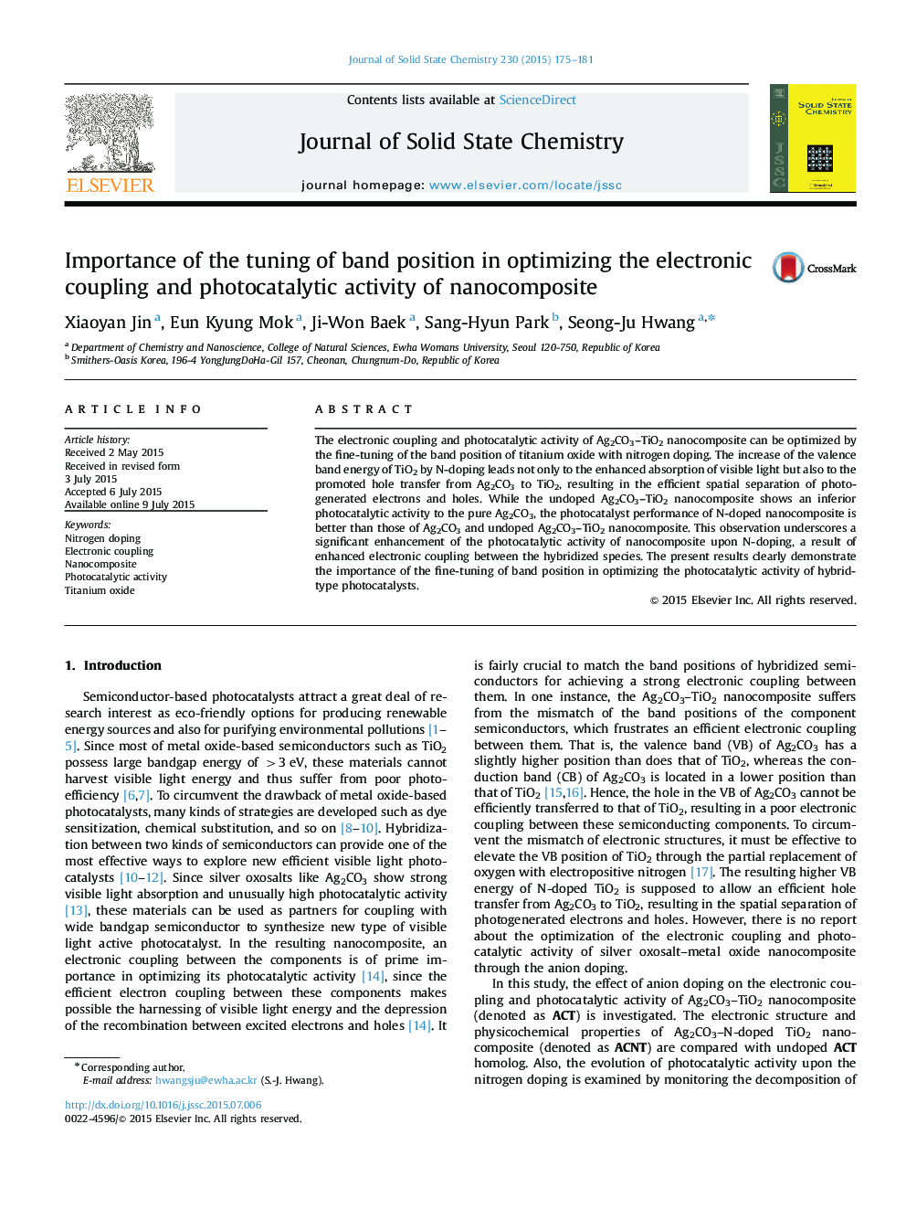 Importance of the tuning of band position in optimizing the electronic coupling and photocatalytic activity of nanocomposite