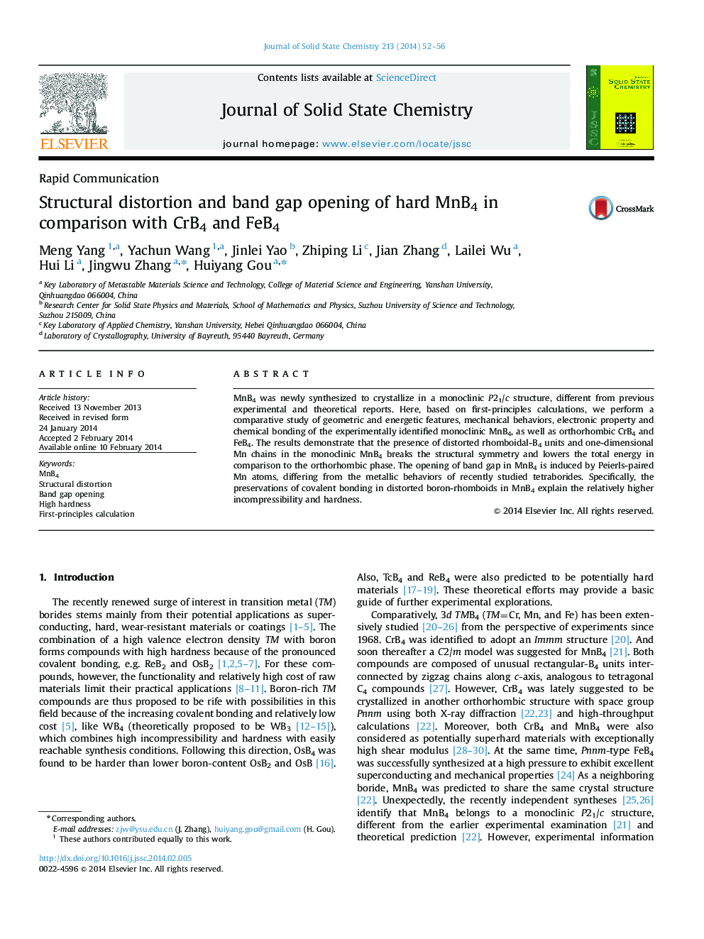 Structural distortion and band gap opening of hard MnB4 in comparison with CrB4 and FeB4