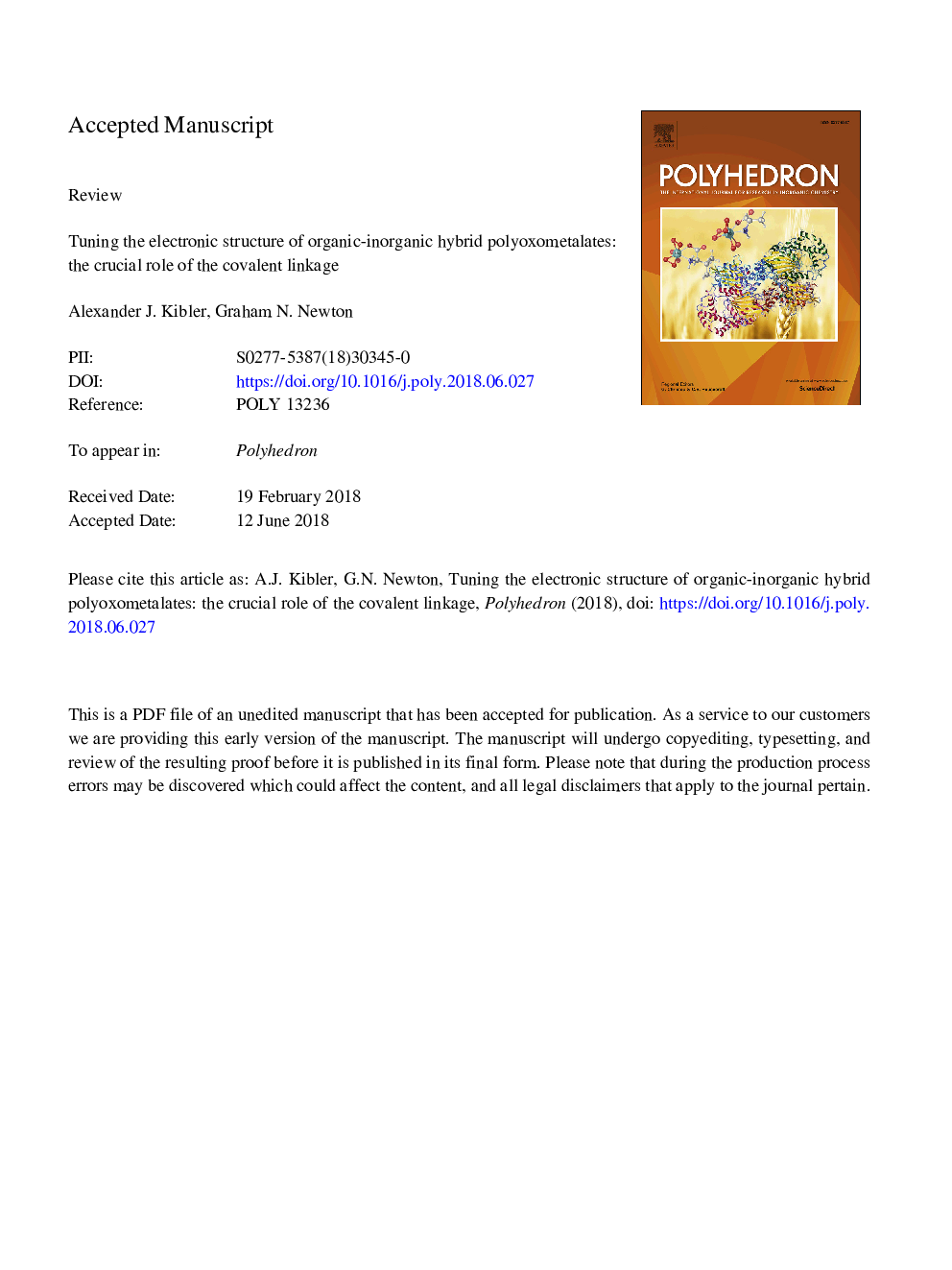 Tuning the electronic structure of organic-inorganic hybrid polyoxometalates: The crucial role of the covalent linkage