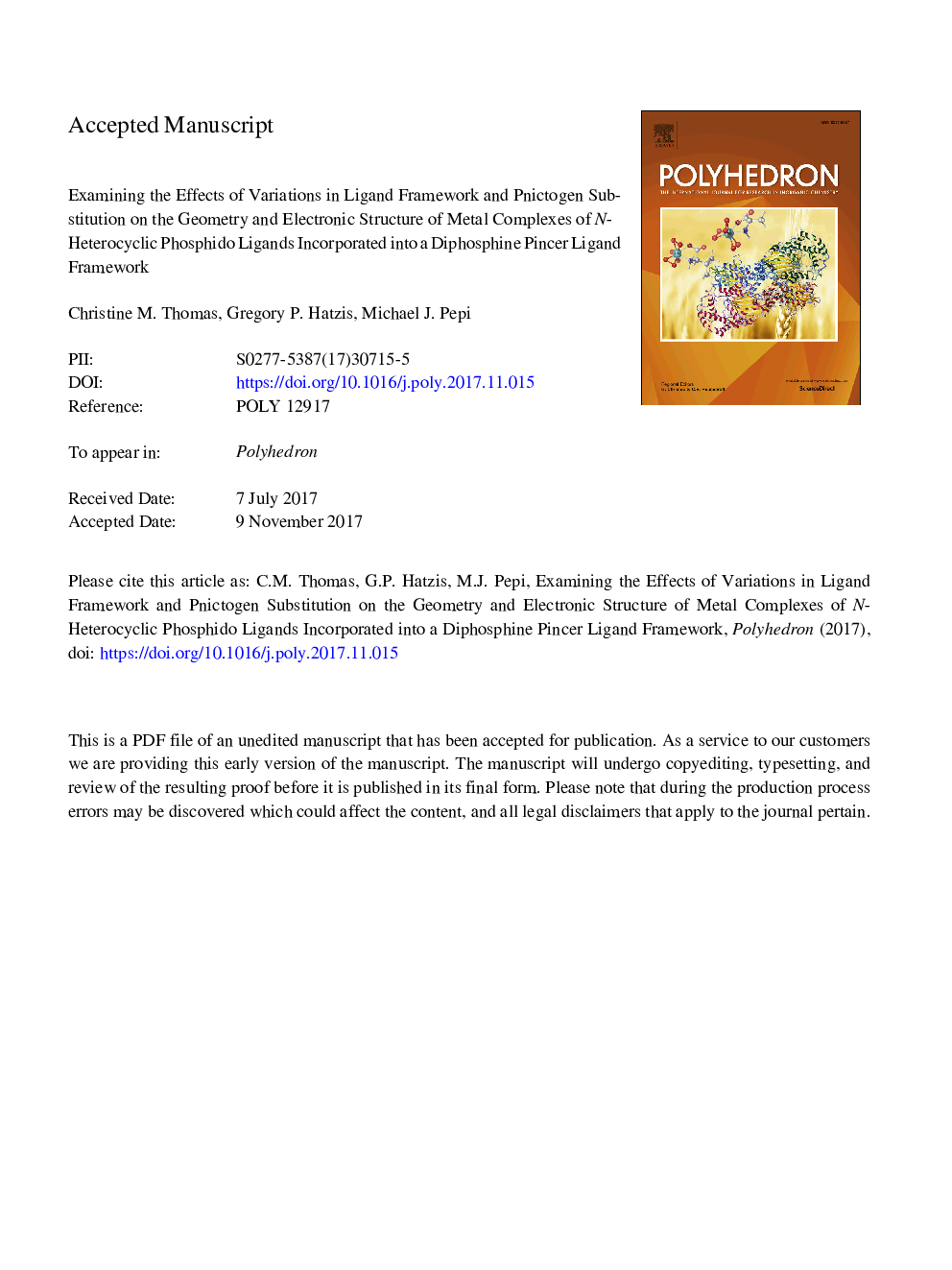 Examining the effects of variations in ligand framework and pnictogen substitution on the geometry and electronic structure of metal complexes of N-heterocyclic phosphido ligands incorporated into a diphosphine pincer ligand framework