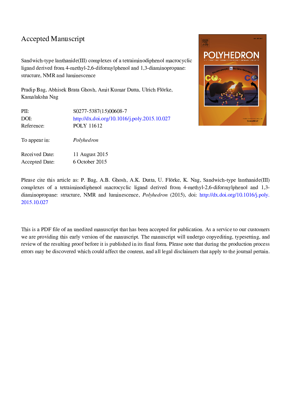 Sandwich-type lanthanide(III) complexes of a tetraiminodiphenol macrocyclic ligand derived from 4-methyl-2,6-diformylphenol and 1,3-diaminopropane: structure, NMR and luminescence