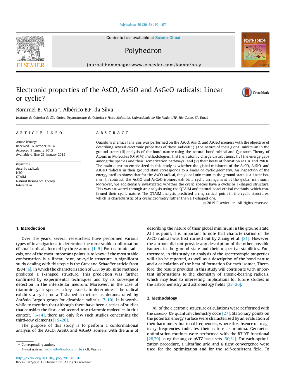 Electronic properties of the AsCO, AsSiO and AsGeO radicals: Linear or cyclic?