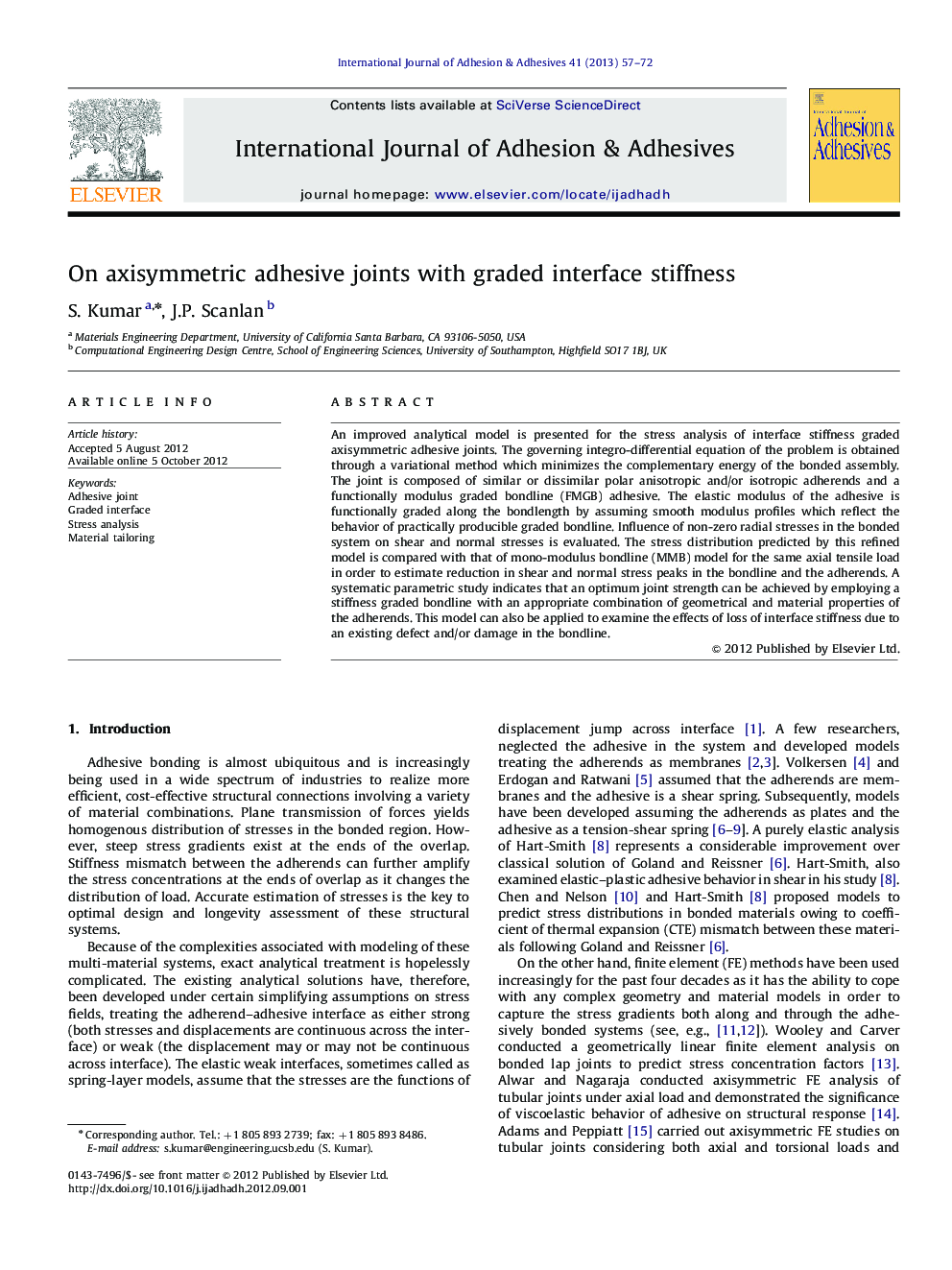 On axisymmetric adhesive joints with graded interface stiffness