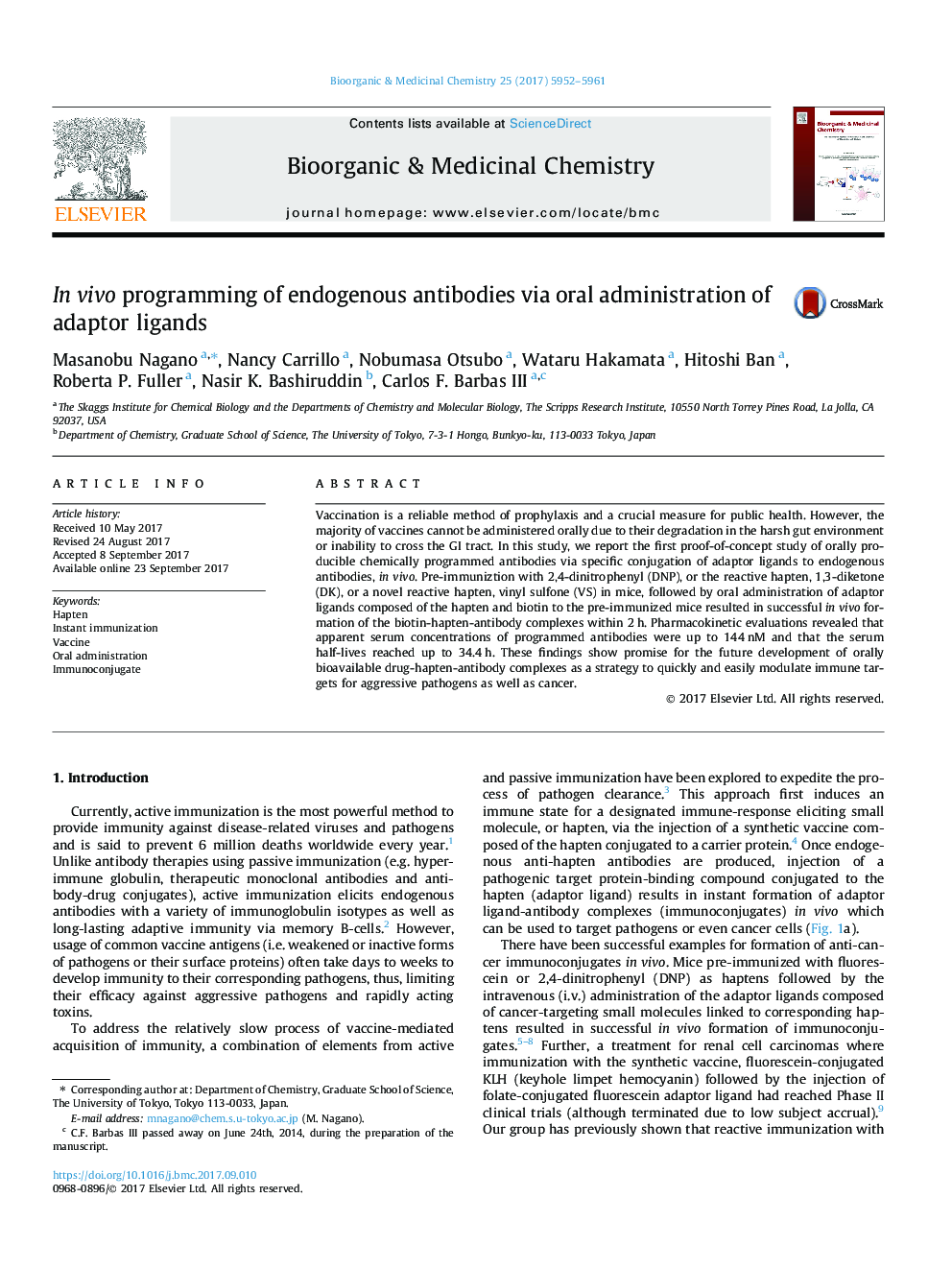 In vivo programming of endogenous antibodies via oral administration of adaptor ligands