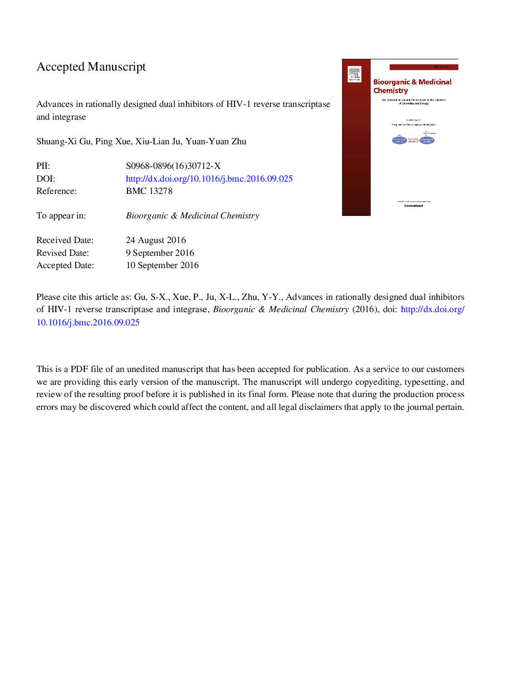 Advances in rationally designed dual inhibitors of HIV-1 reverse transcriptase and integrase