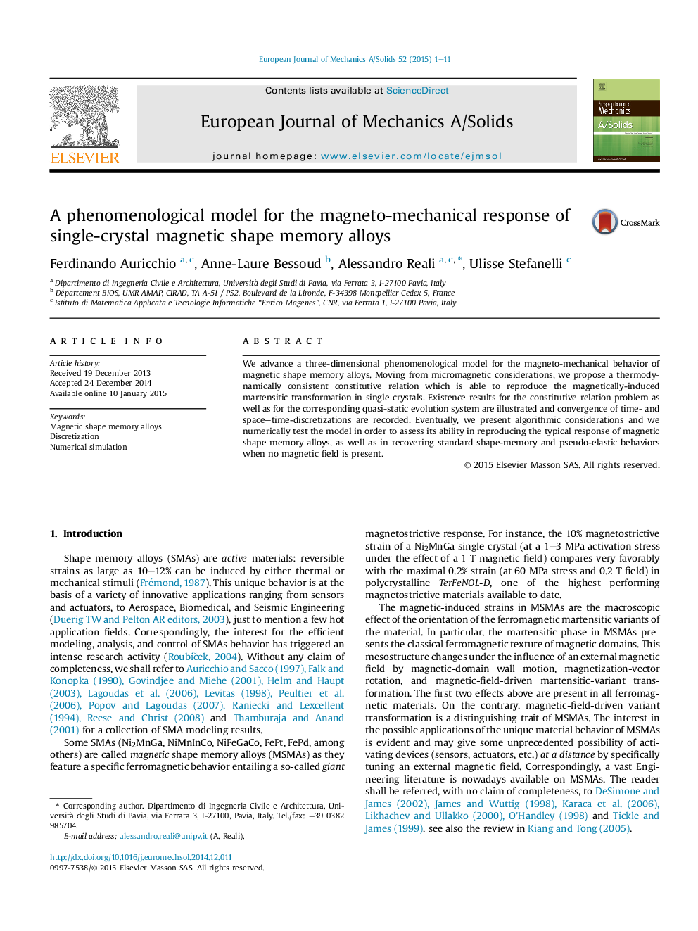 A phenomenological model for the magneto-mechanical response of single-crystal magnetic shape memory alloys