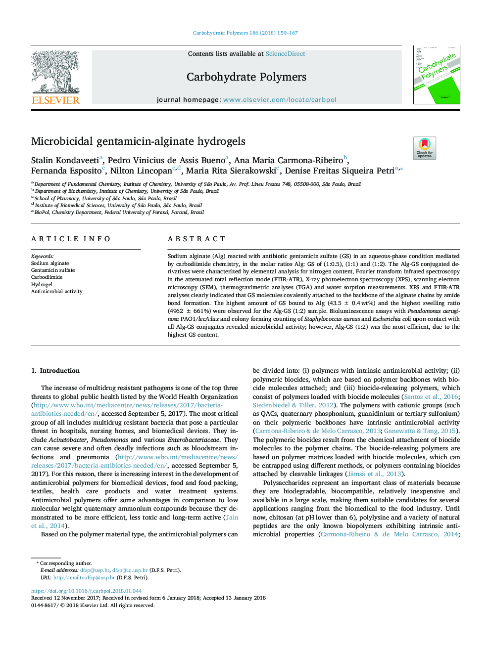 هیدروژلهای جنتامایسین-آلژینات میکروبیسیالیزه 