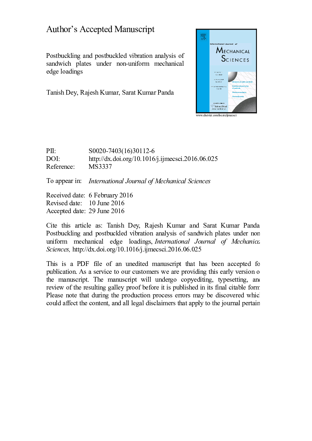 Postbuckling and postbuckled vibration analysis of sandwich plates under non-uniform mechanical edge loadings