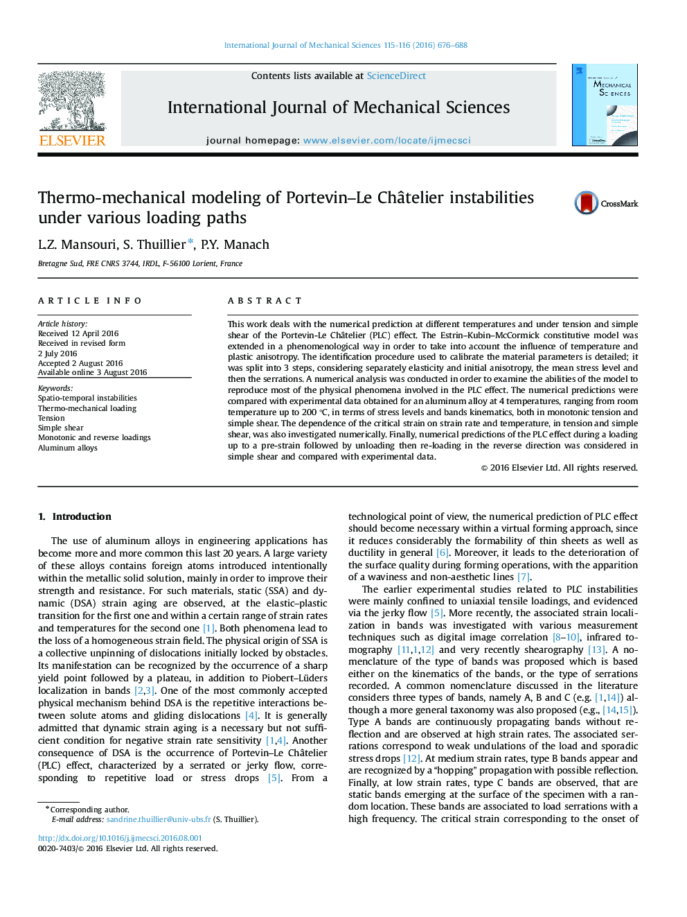 Thermo-mechanical modeling of Portevin–Le Châtelier instabilities under various loading paths