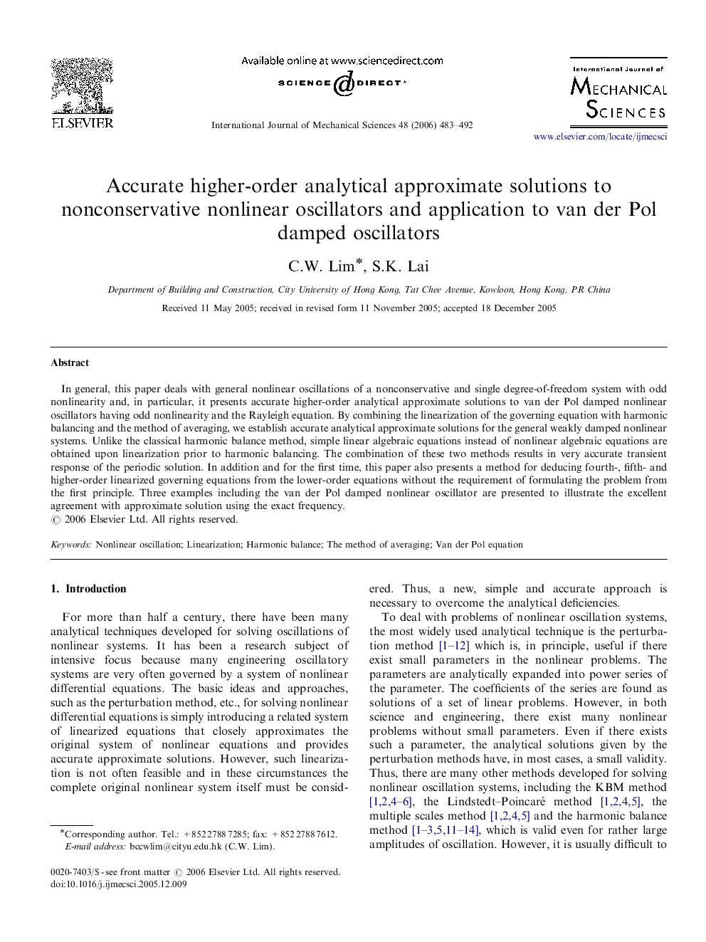 Accurate higher-order analytical approximate solutions to nonconservative nonlinear oscillators and application to van der Pol damped oscillators