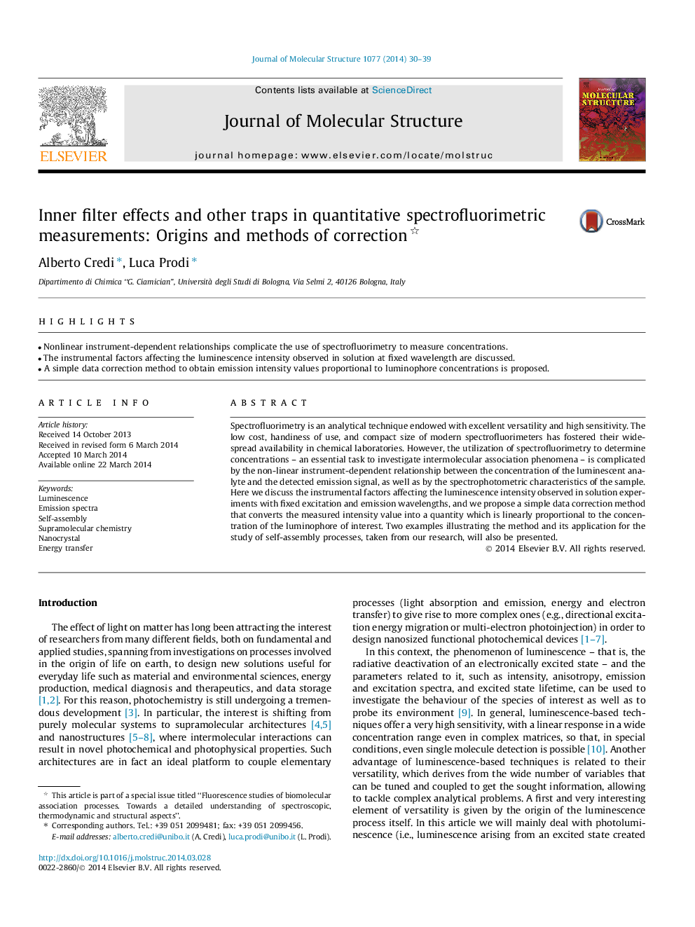 Inner filter effects and other traps in quantitative spectrofluorimetric measurements: Origins and methods of correction