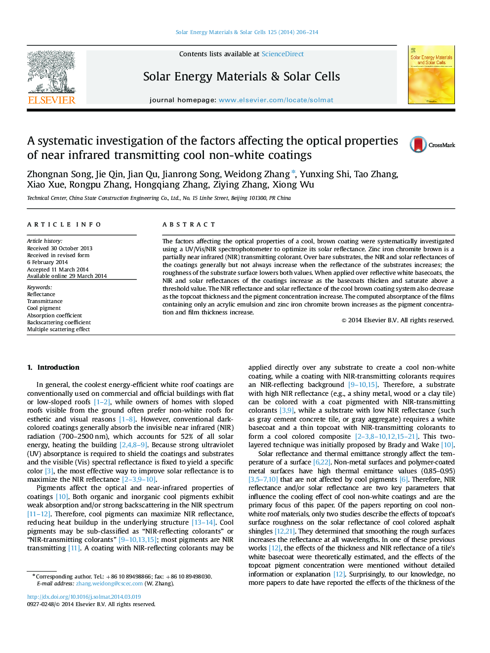 A systematic investigation of the factors affecting the optical properties of near infrared transmitting cool non-white coatings