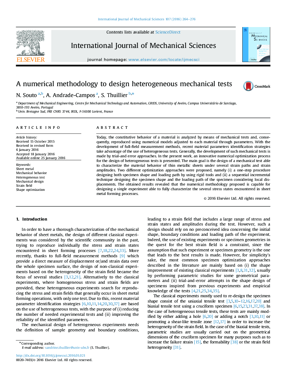 A numerical methodology to design heterogeneous mechanical tests