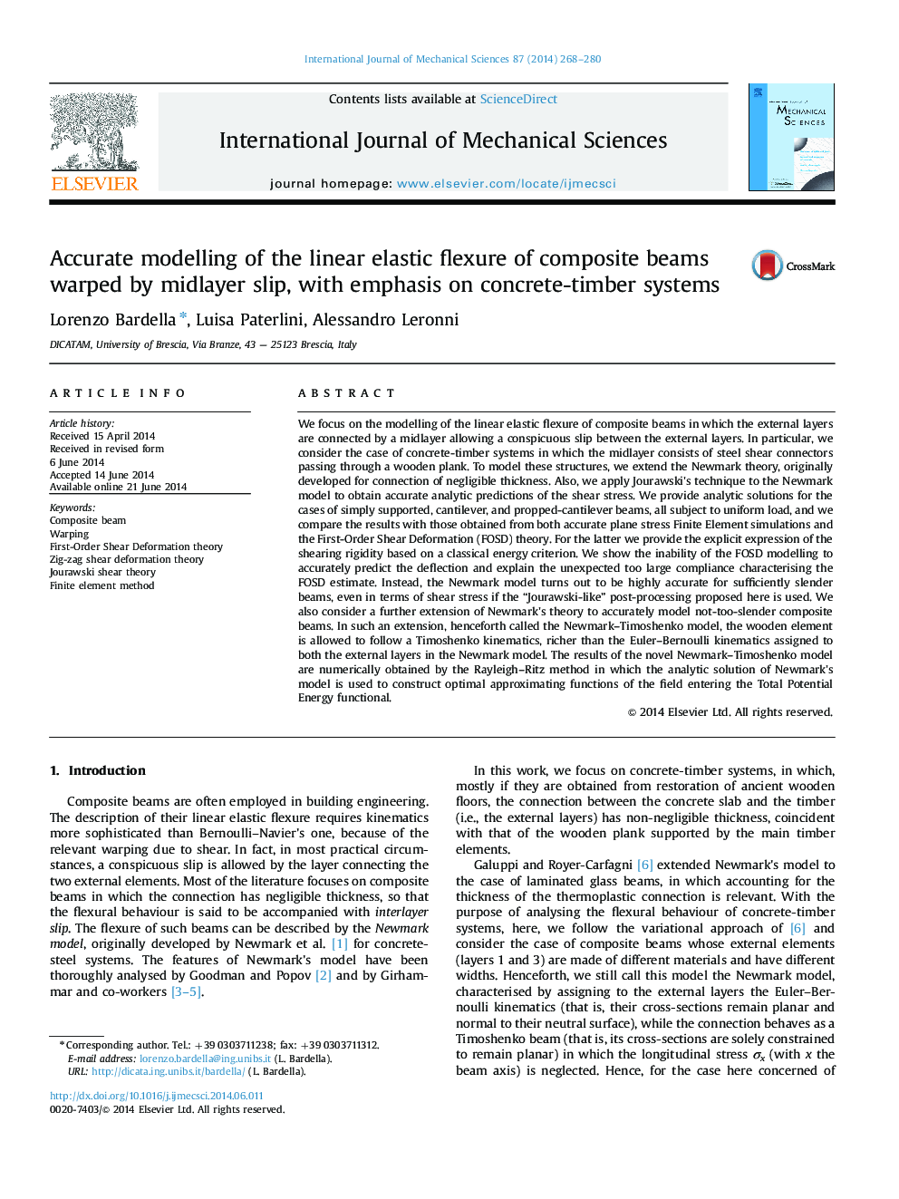 Accurate modelling of the linear elastic flexure of composite beams warped by midlayer slip, with emphasis on concrete-timber systems