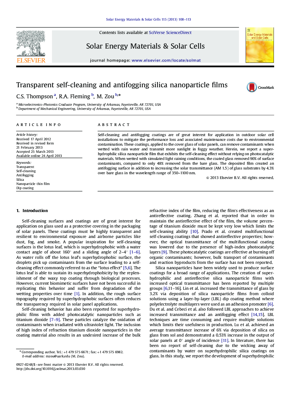 Transparent self-cleaning and antifogging silica nanoparticle films