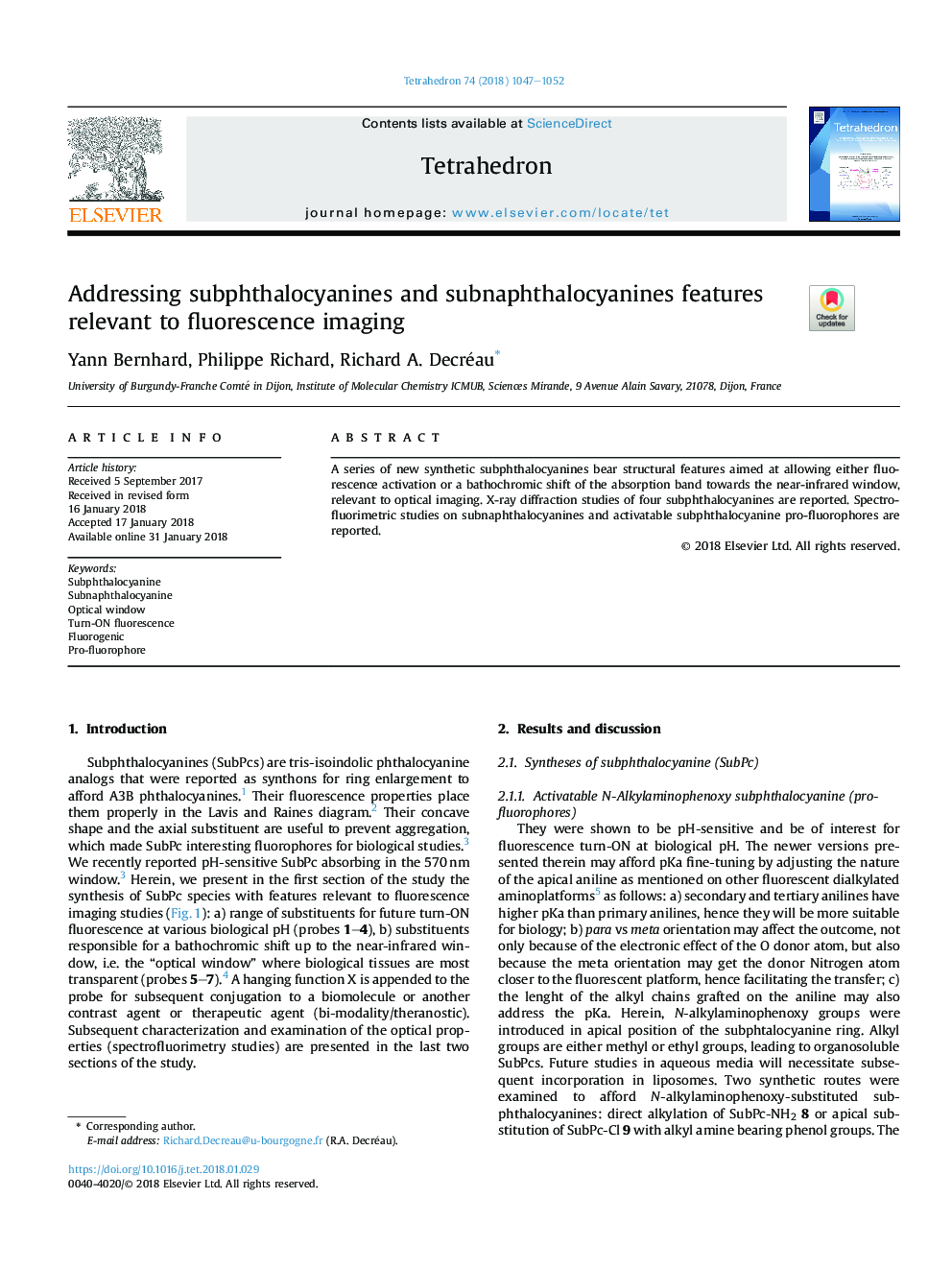 Addressing subphthalocyanines and subnaphthalocyanines features relevant to fluorescence imaging