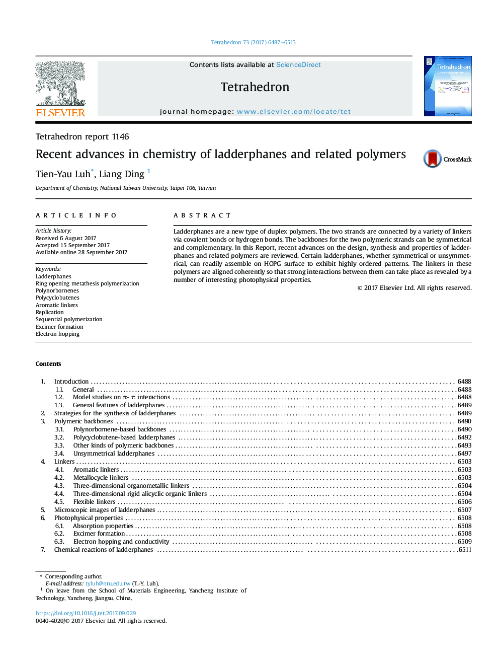 Recent advances in chemistry of ladderphanes and related polymers