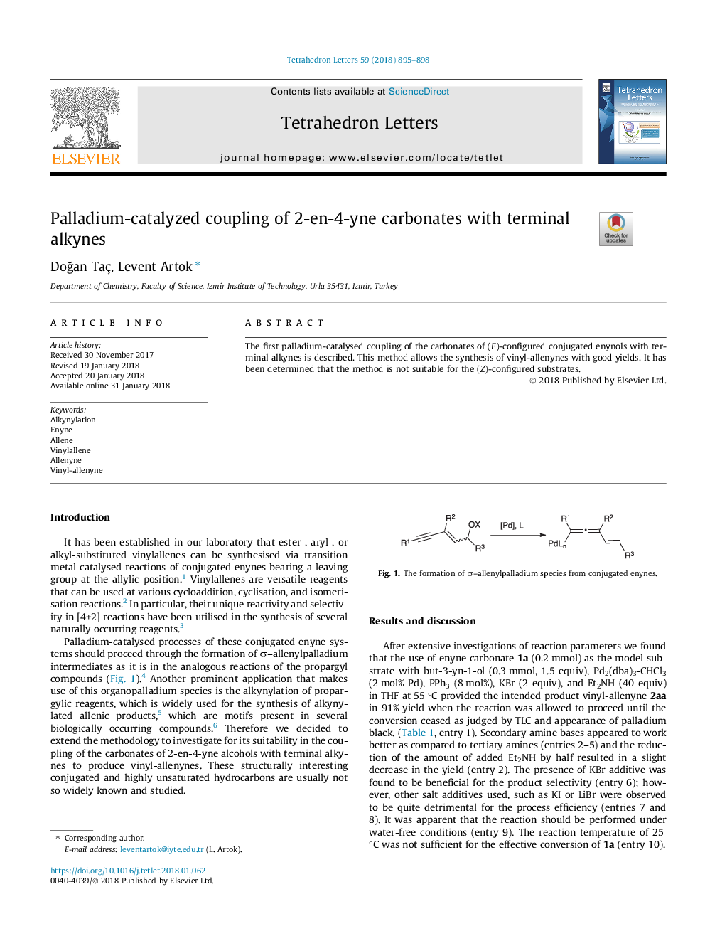 Palladium-catalyzed coupling of 2-en-4-yne carbonates with terminal alkynes