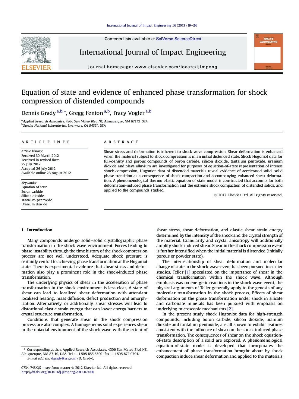 Equation of state and evidence of enhanced phase transformation for shock compression of distended compounds