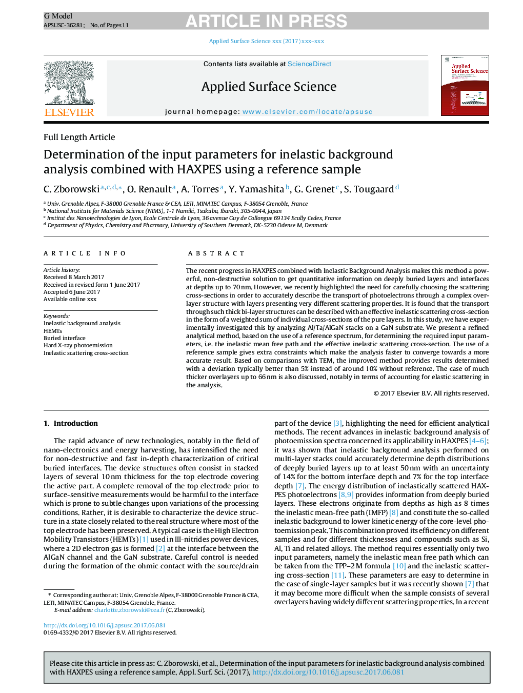 Determination of the input parameters for inelastic background analysis combined with HAXPES using a reference sample