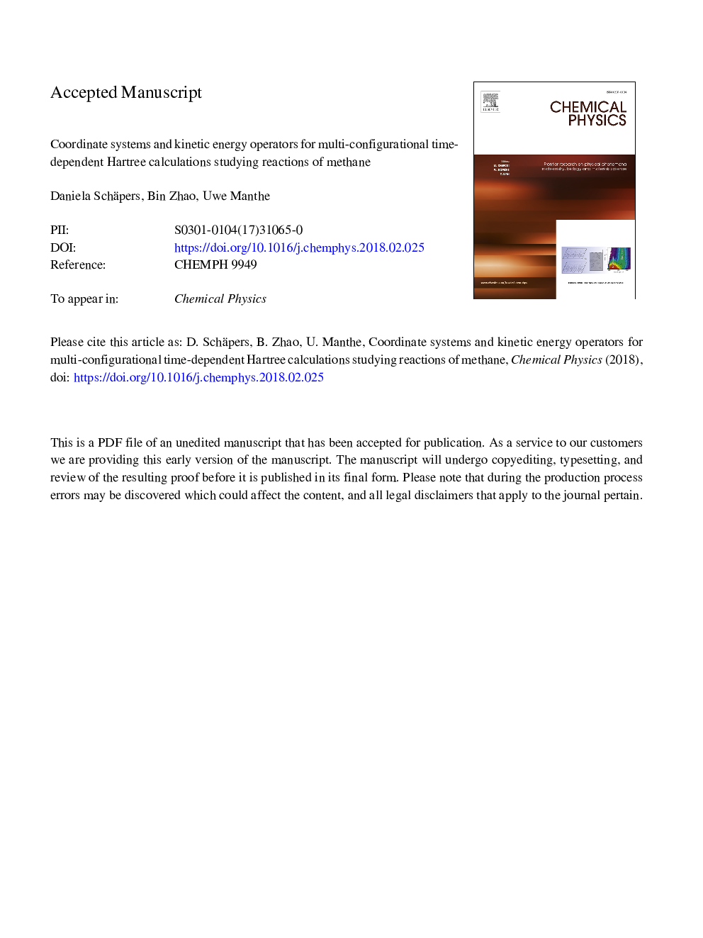 Coordinate systems and kinetic energy operators for multi-configurational time-dependent Hartree calculations studying reactions of methane