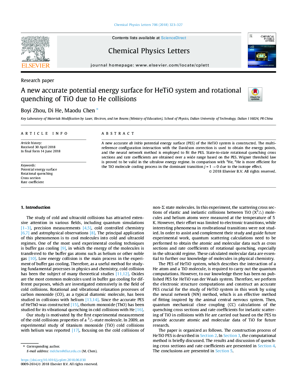 A new accurate potential energy surface for HeTiO system and rotational quenching of TiO due to He collisions