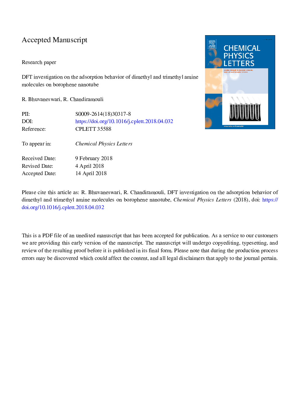 DFT investigation on the adsorption behavior of dimethyl and trimethyl amine molecules on borophene nanotube