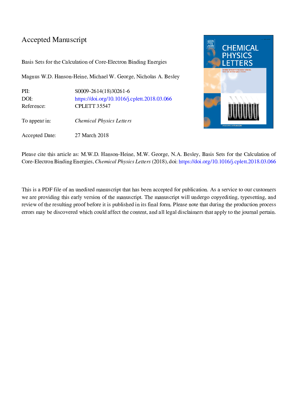 Basis sets for the calculation of core-electron binding energies