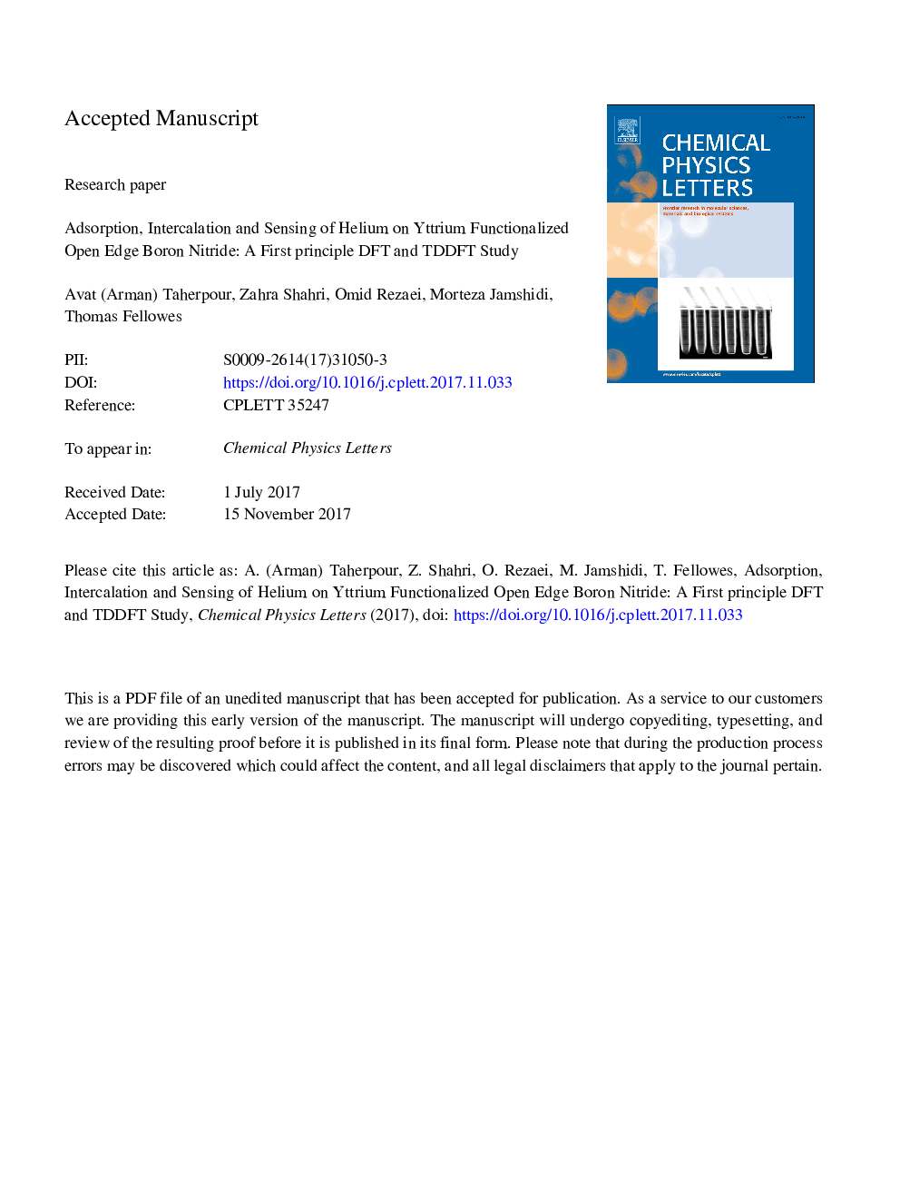 Adsorption, intercalation and sensing of helium on yttrium functionalized open edge boron nitride: A first principle DFT and TDDFT study